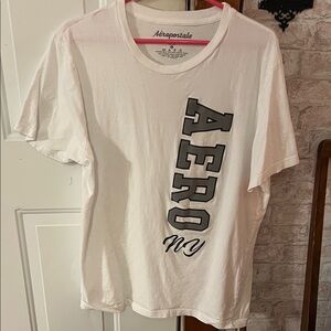Aeropostale White Tee with Bold Lettering